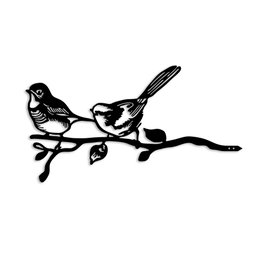 Aberto Design Bird On The Branch 04 - Negro